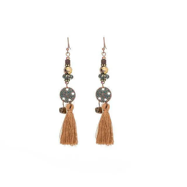 15 Styles, Antique Vintage Bohemian Ethnic Tassel Fringe  Earrings