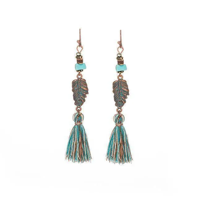 15 Styles, Antique Vintage Bohemian Ethnic Tassel Fringe  Earrings