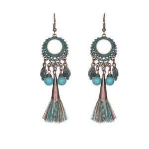 15 Styles, Antique Vintage Bohemian Ethnic Tassel Fringe  Earrings