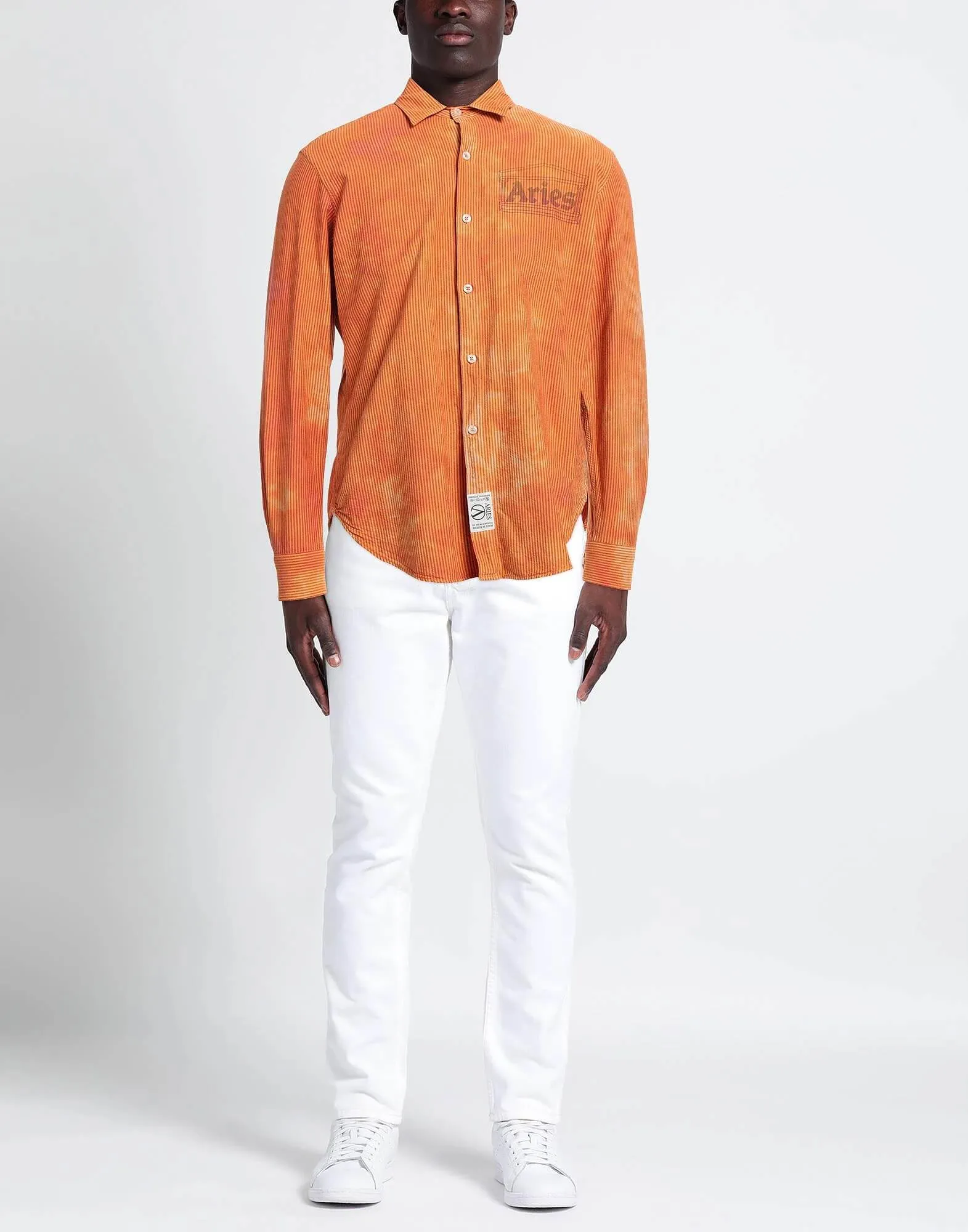 Aries Striped Shirt, orange