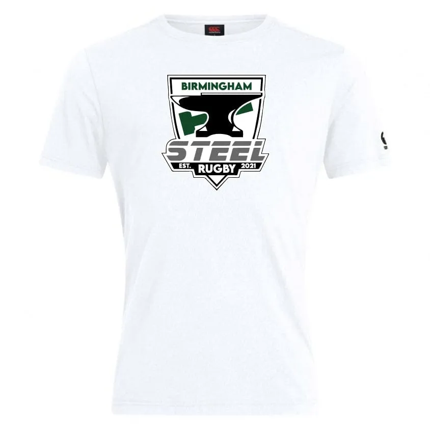 Birmingham Steel Rugby Club Plain Tee by Canterbury