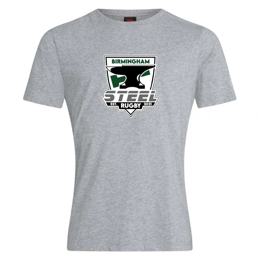 Birmingham Steel Rugby Club Plain Tee by Canterbury