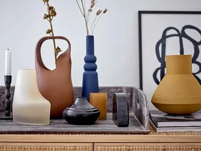 Bloomingville Isira Yellow Vase