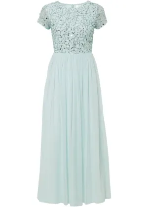 Bodyflirt Sequin Applique Maxi Dress, Green