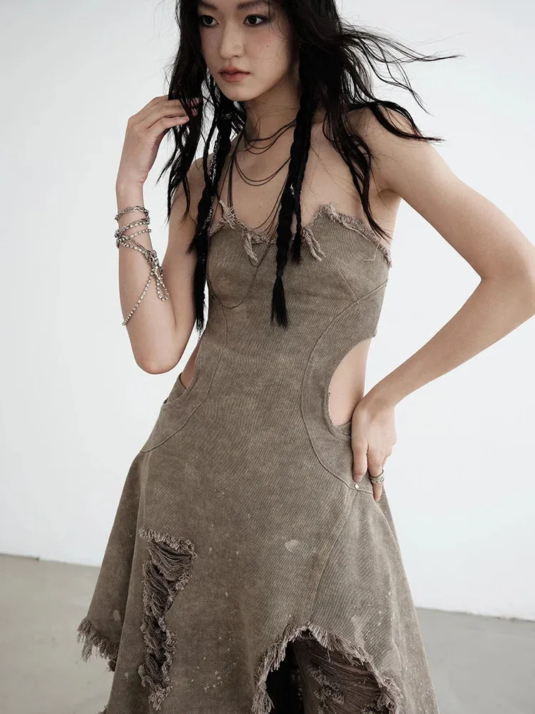 Burry Asymmetrical Dress