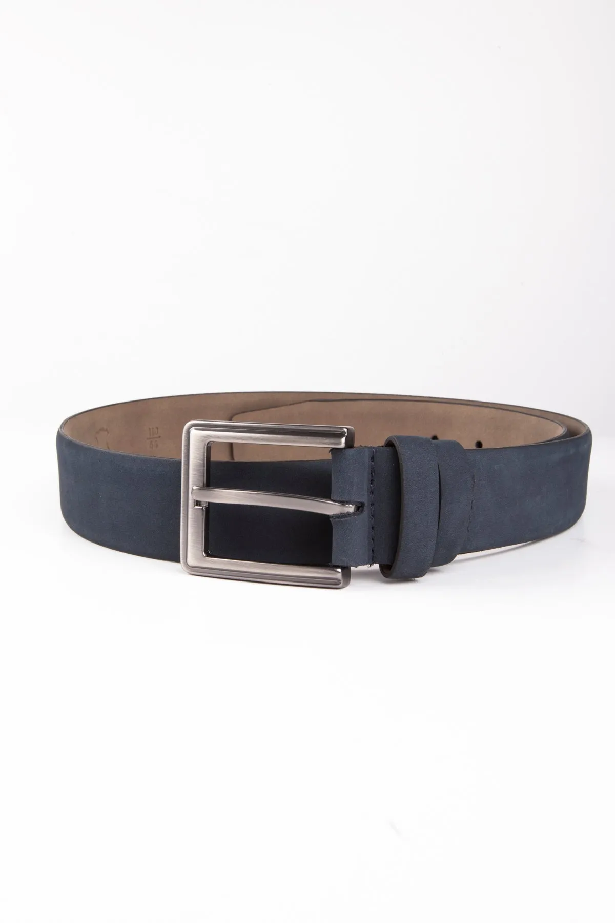 Casual Light Navy 100% Leather Belt