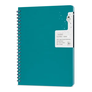 Colorverse Nebula A5 Casual Notebook - Turquoise Plain