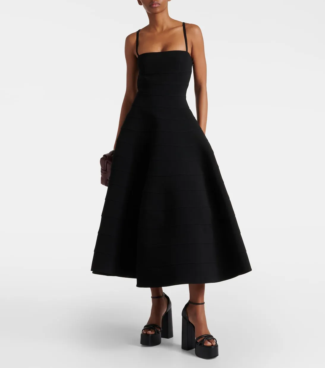 Connie Altuzarra Knitted Maxi Dress, Black