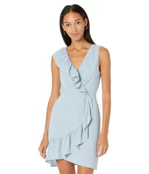 Dress BCBGMAXAZRIA, Satin Back Crepe Ruffle Dress