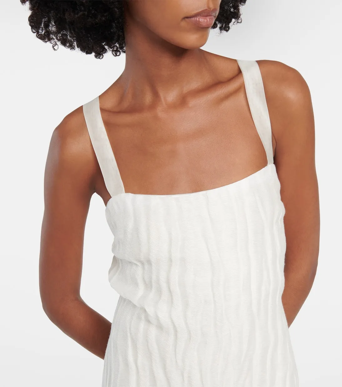 Fabia Khaite midi dress, white