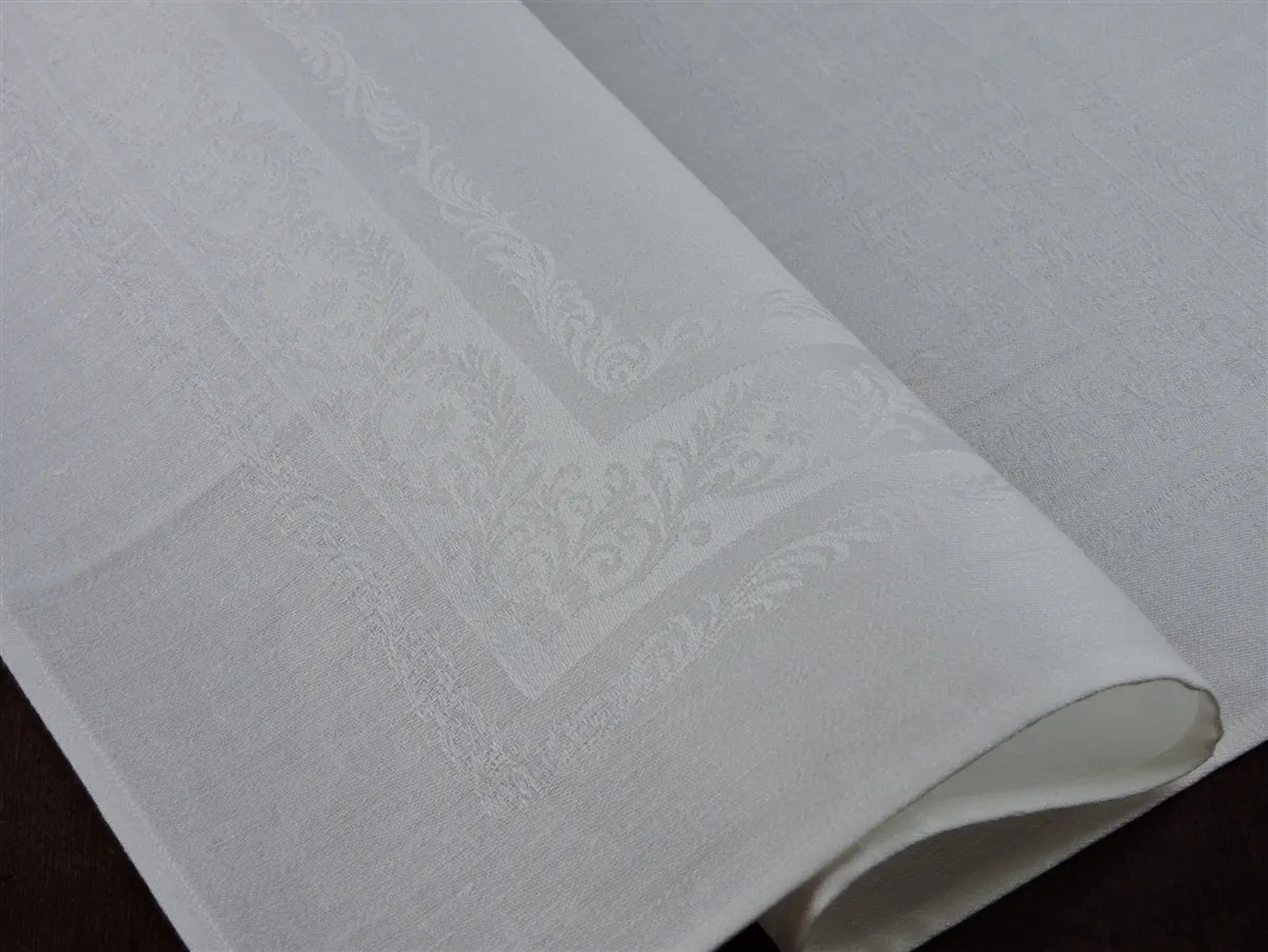 Fine Scroll Double Damask Irish Linen Placemat