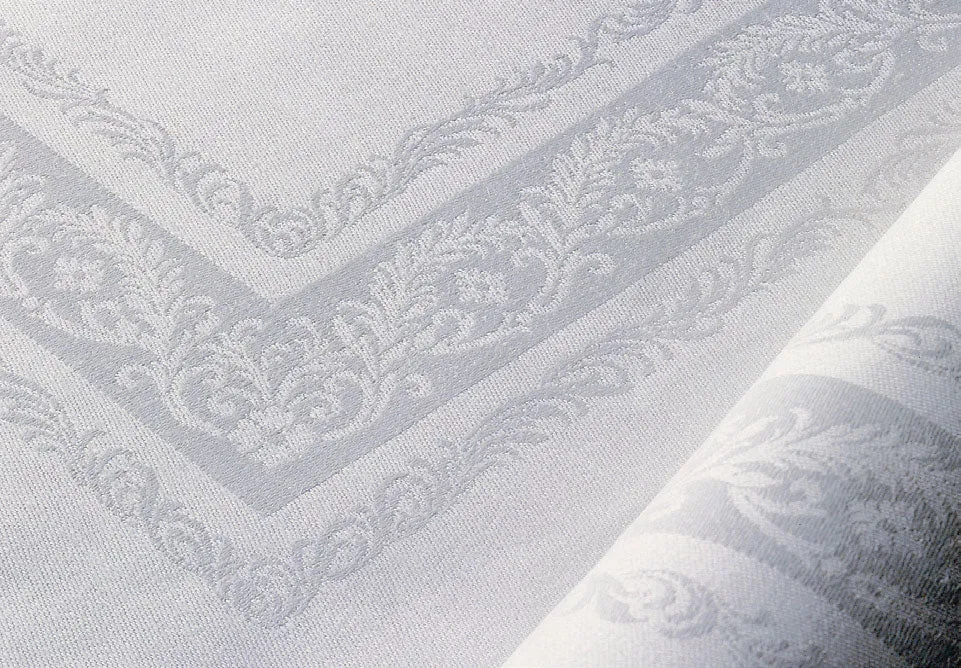 Fine Scroll Double Damask Irish Linen Placemat