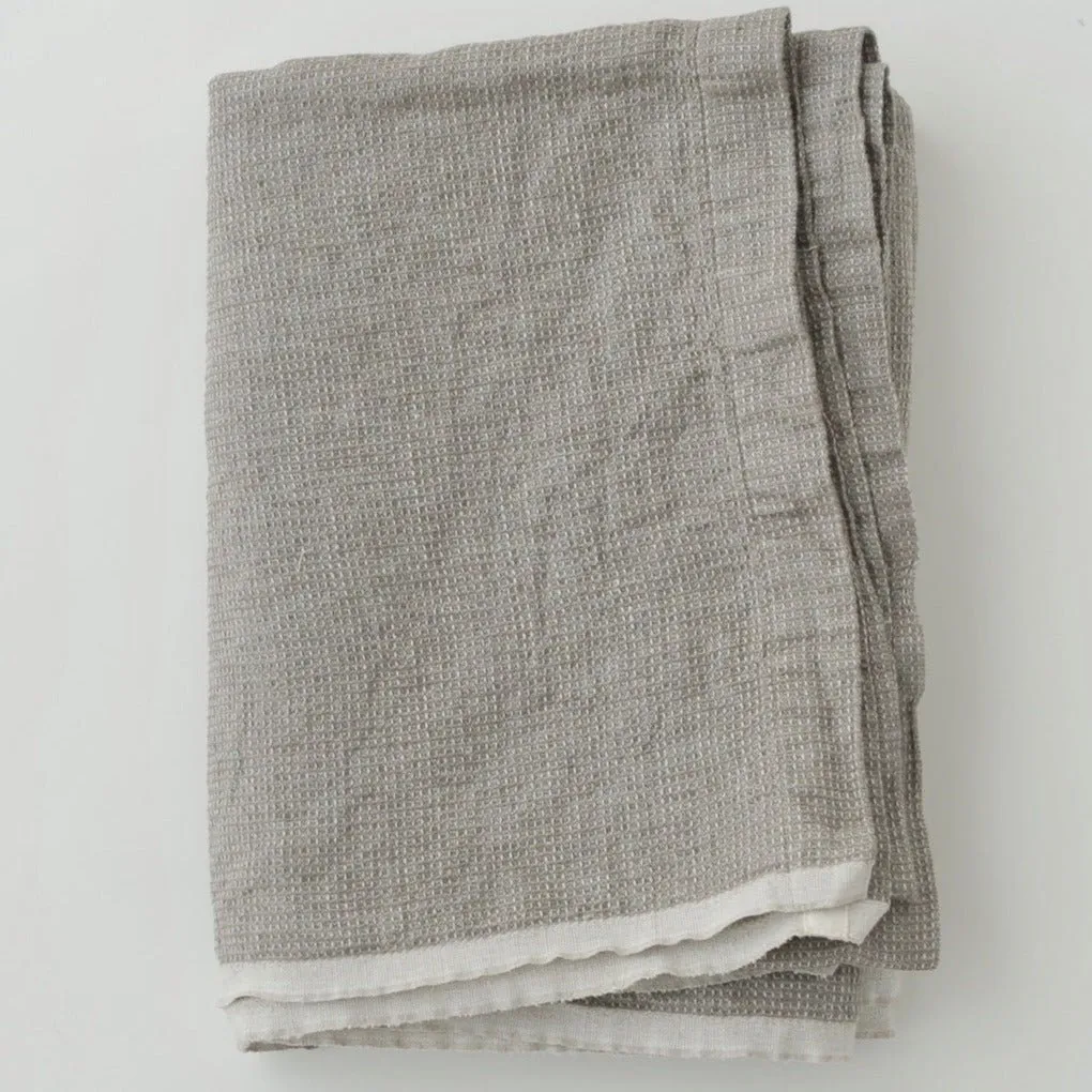 Fog Linen Washed Waffle Throw
