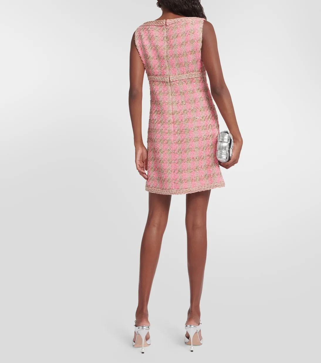 Giambattista Valli tweed mini dress, pink