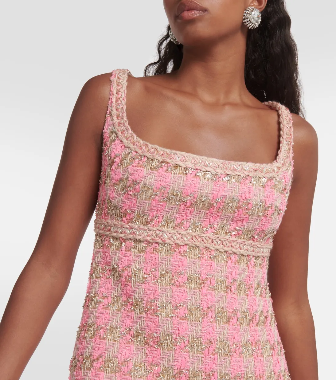 Giambattista Valli tweed mini dress, pink