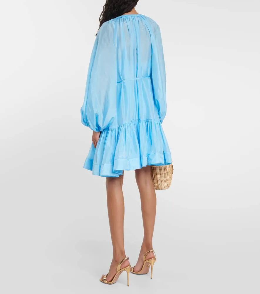 Halcyon ZIMMERMANN silk mini dress, blue