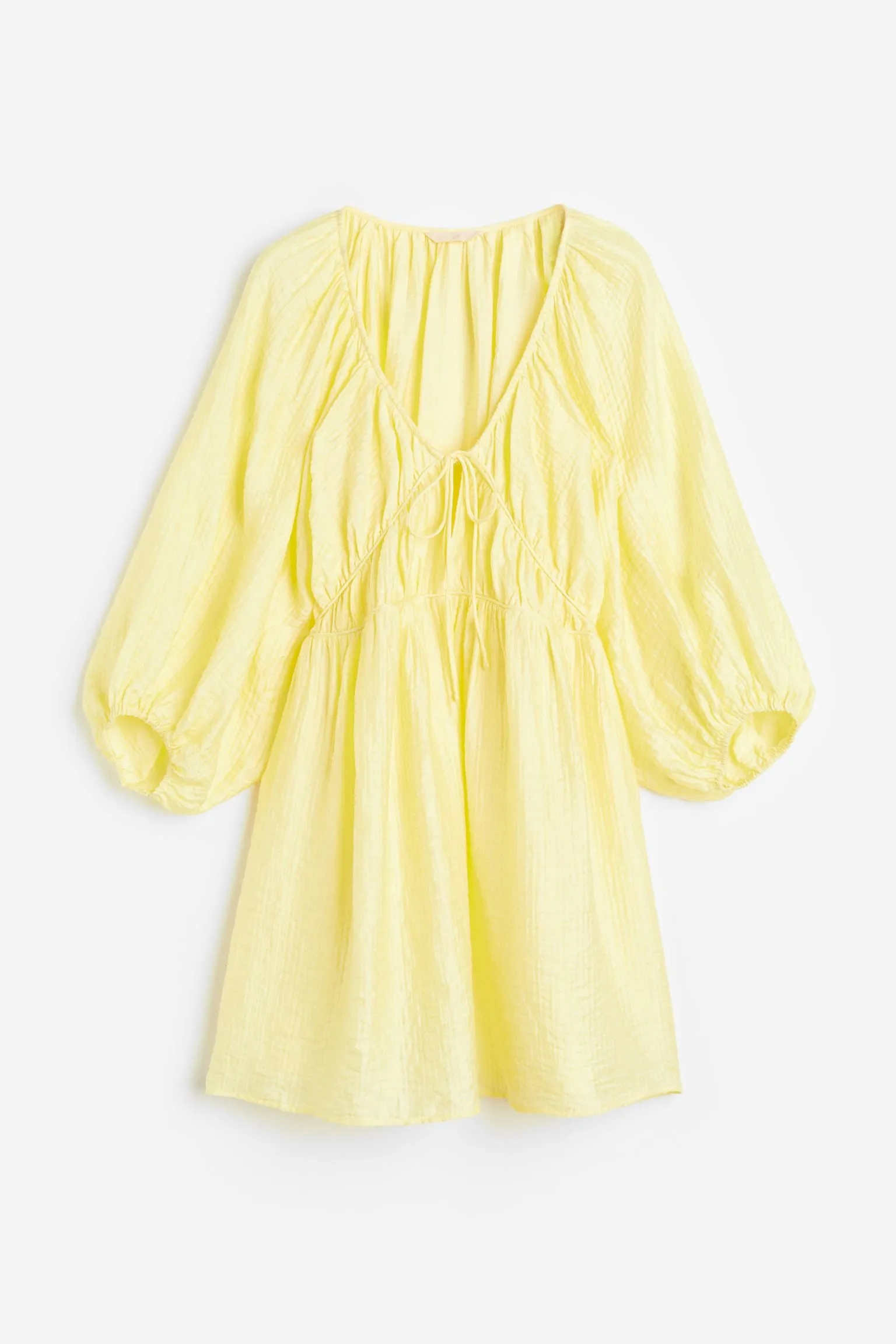 H&M Oversized Lyocell-blend dress, yellow