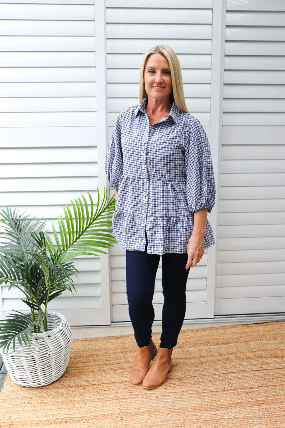Heartland Shirt in Navy Checks