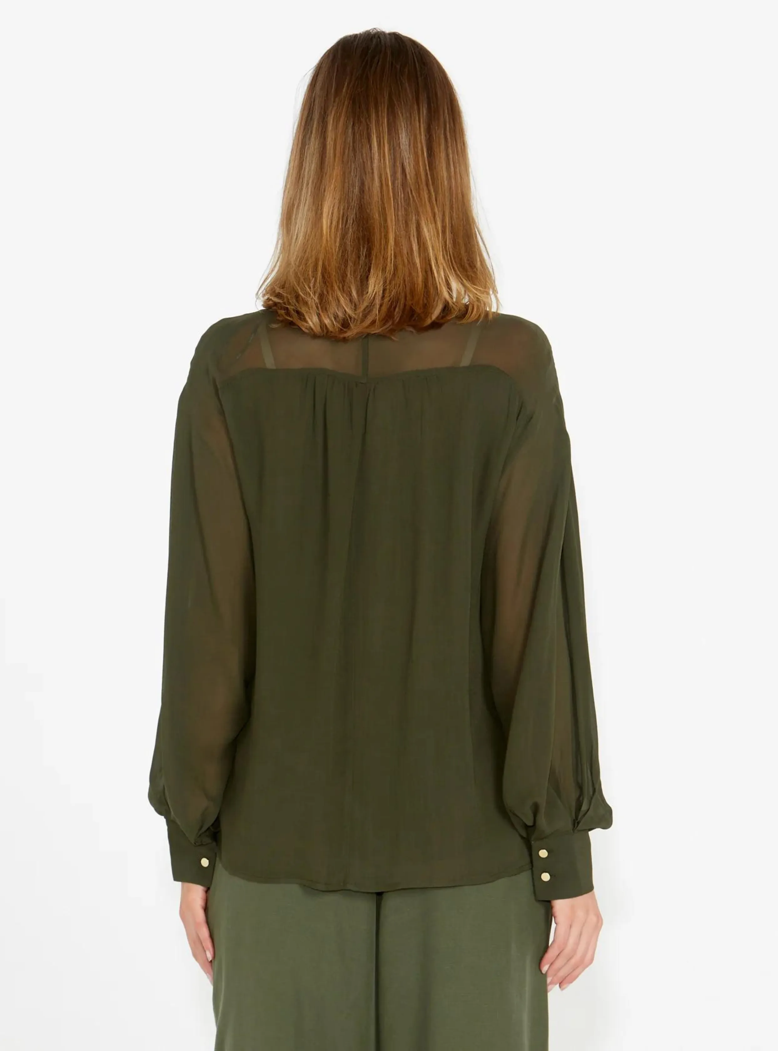 HONEST BOHO BLOUSE - Olive