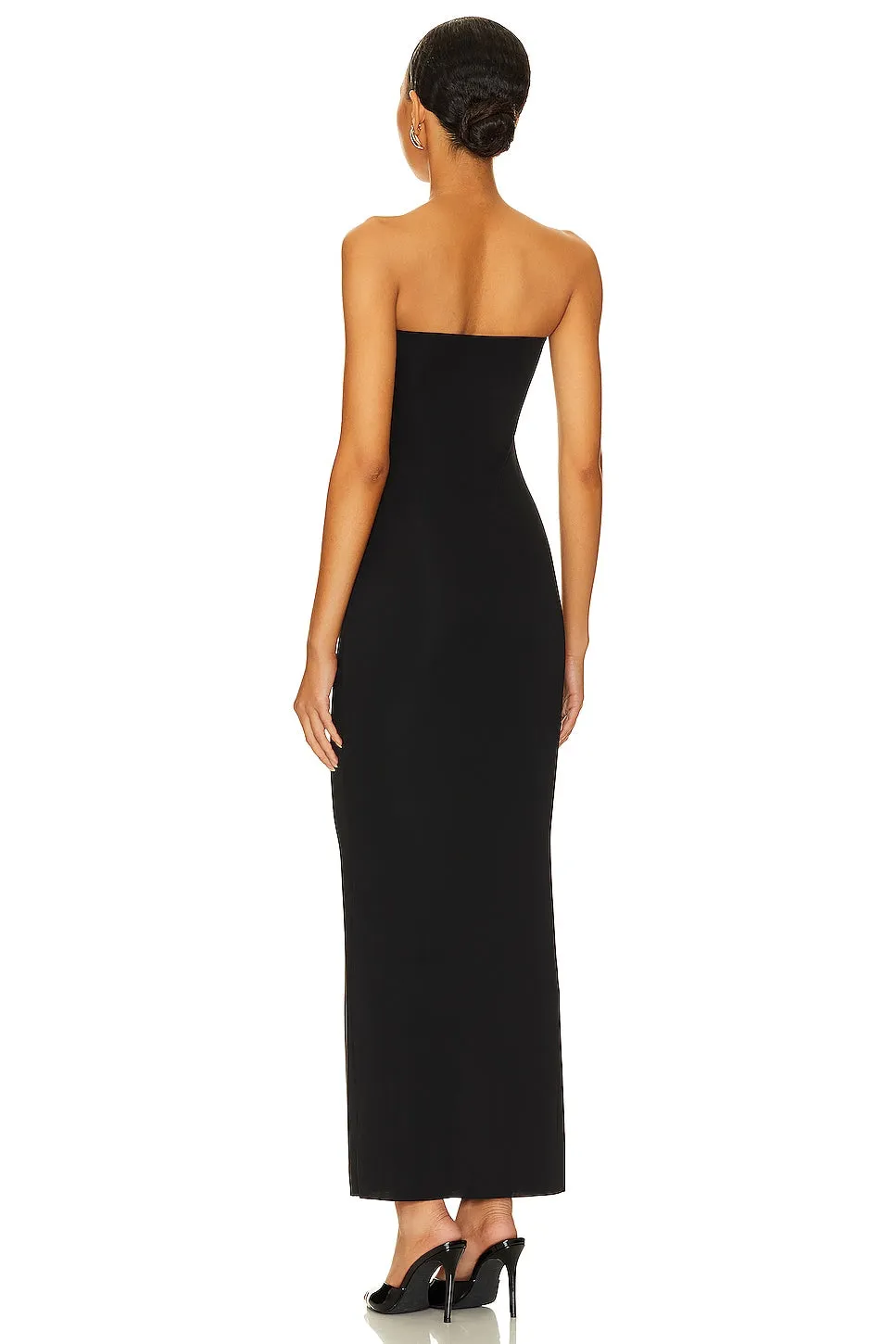 H:ours Carlita midi dress, black