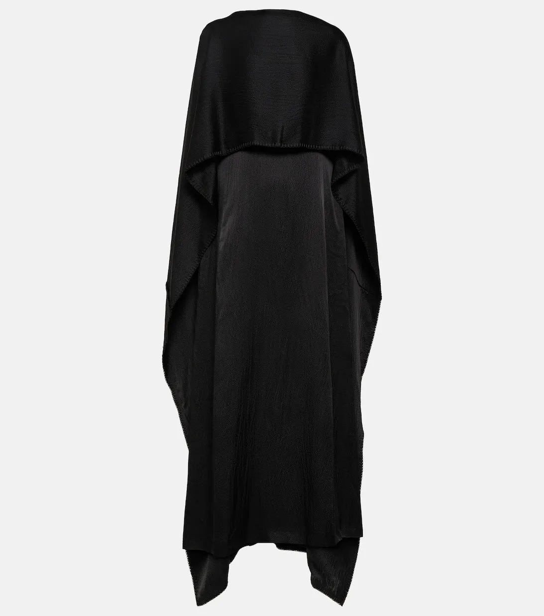 Hunter GABRIELA HEARST Silk Satin Cape Dress, Black