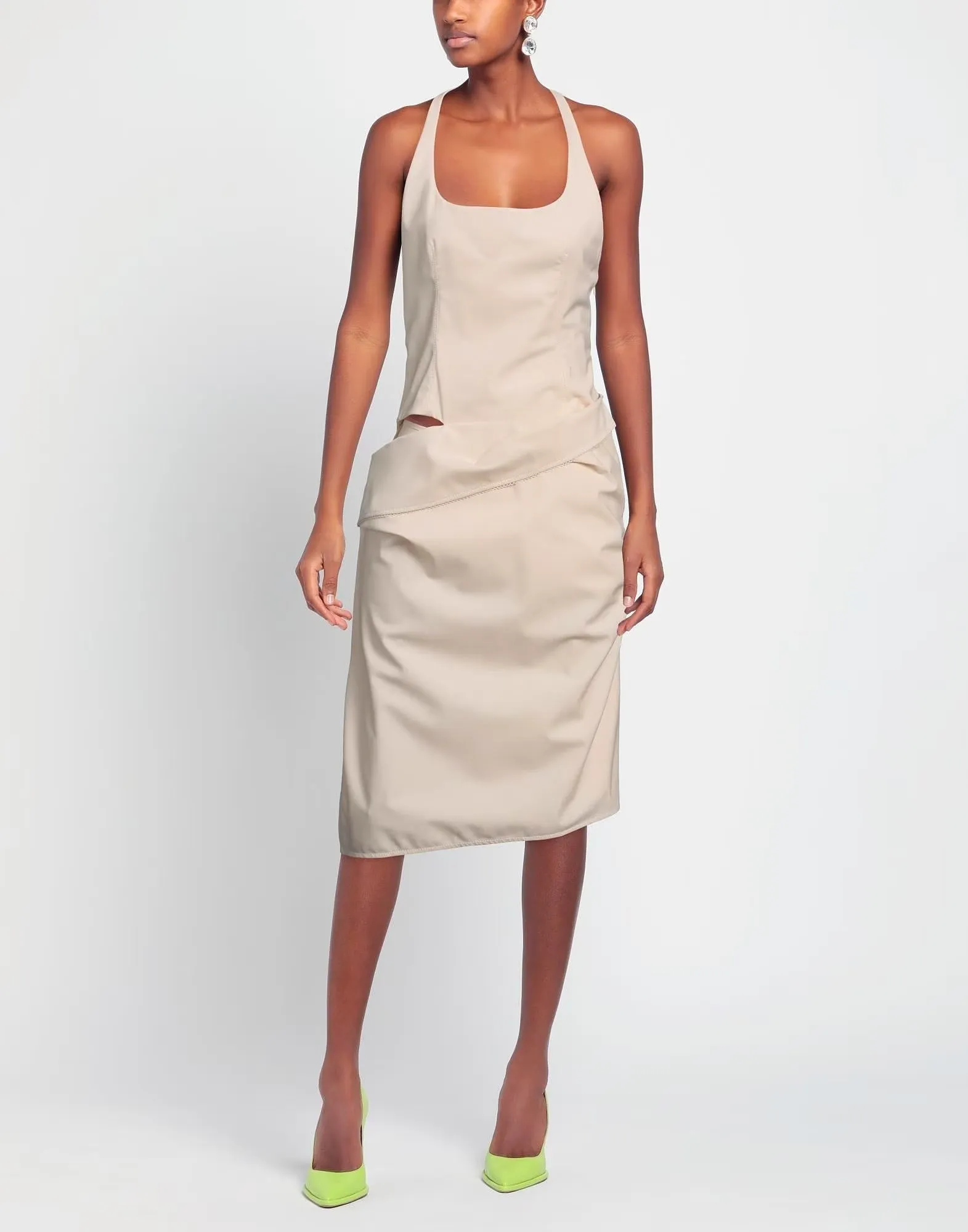 Jacquemus Midi dress, beige cream