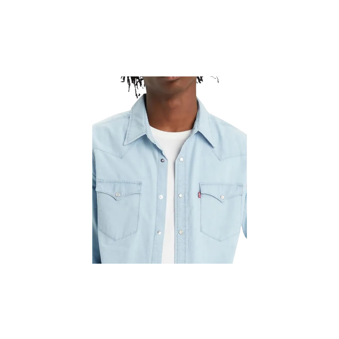 Levi's Men's Classic Western Light Blue Shirt