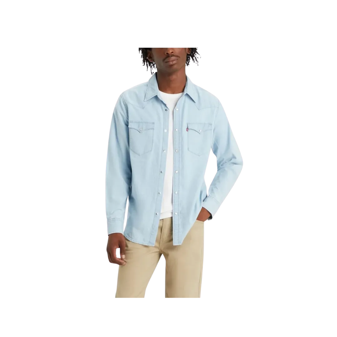 Levi's Men's Classic Western Light Blue Shirt