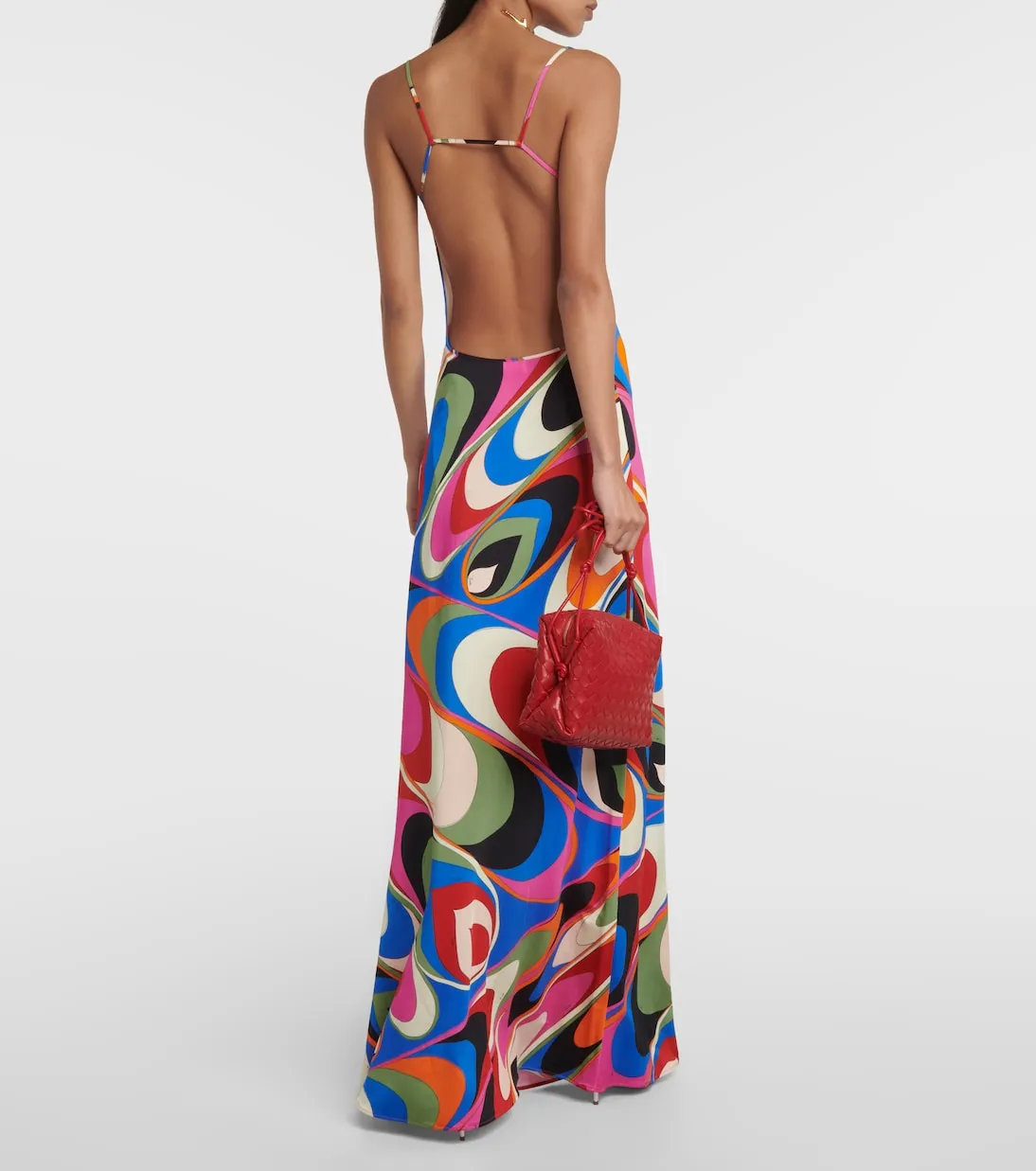 Maxi dress onde Pucci, multicolor