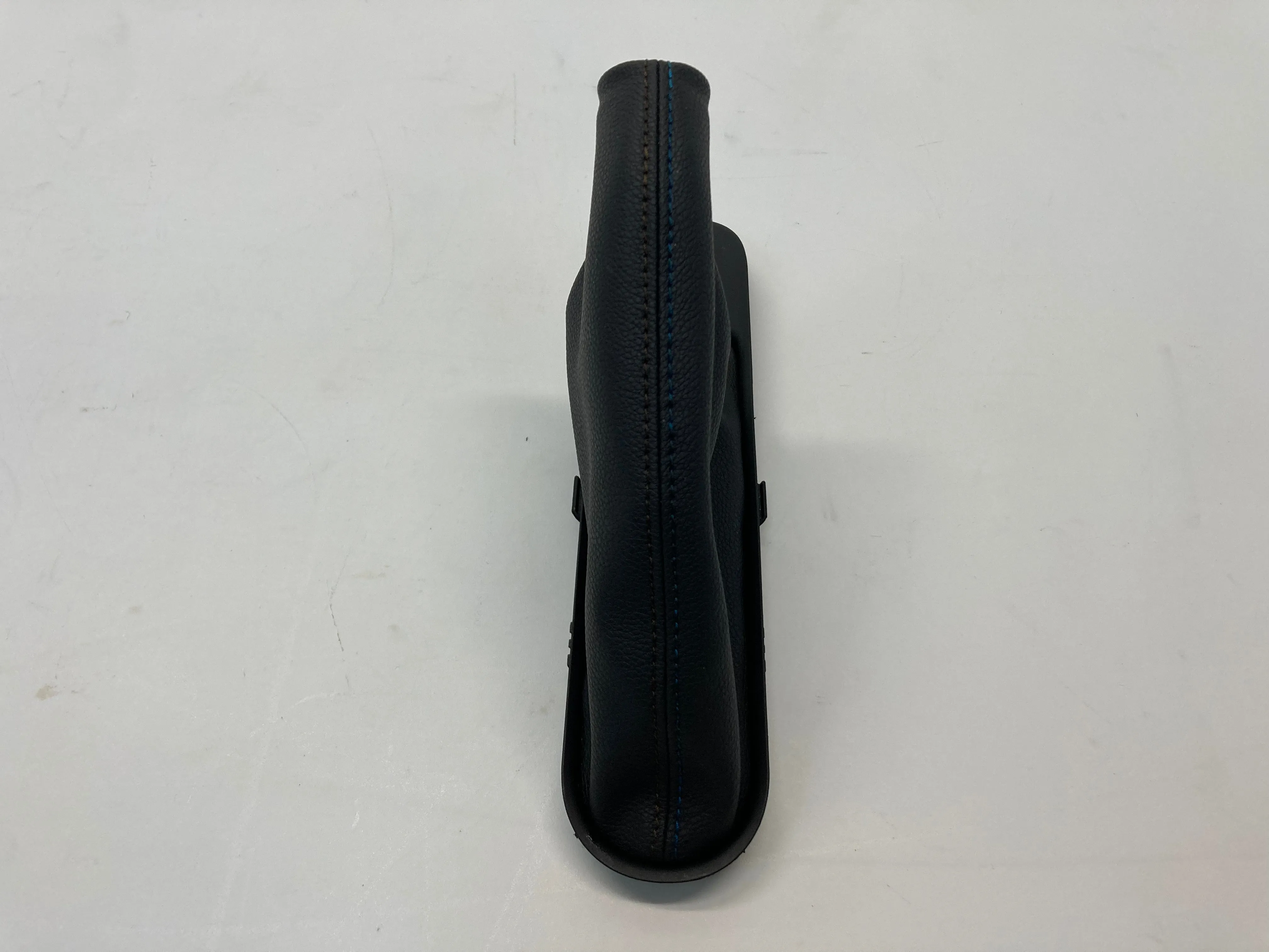 Mini Cooper Bayswater Edition Shift and Brake Boot Black Leather With Blue and Beige Stitching Stitching  Automatic 07-15 R5x 401