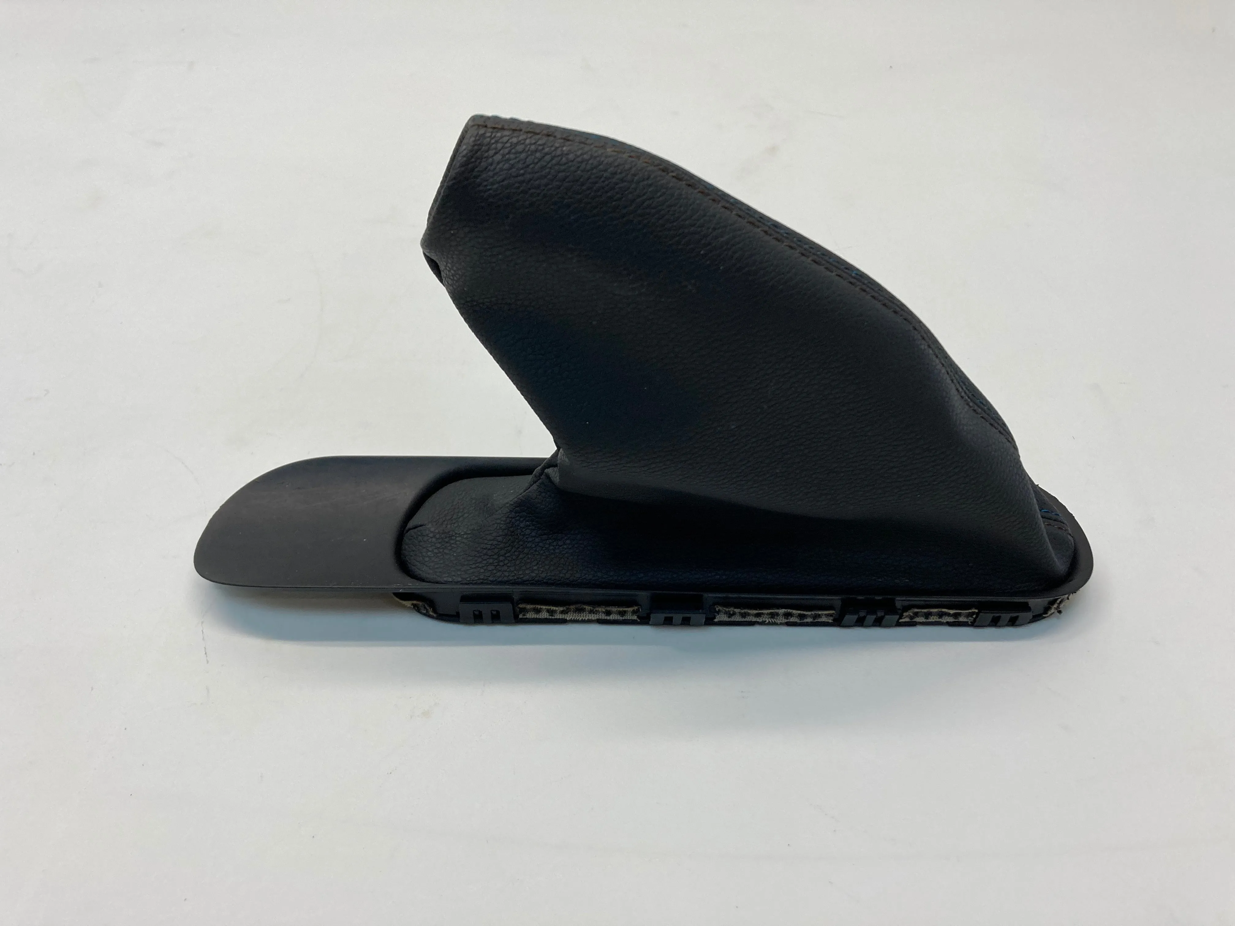 Mini Cooper Bayswater Edition Shift and Brake Boot Black Leather With Blue and Beige Stitching Stitching  Automatic 07-15 R5x 401