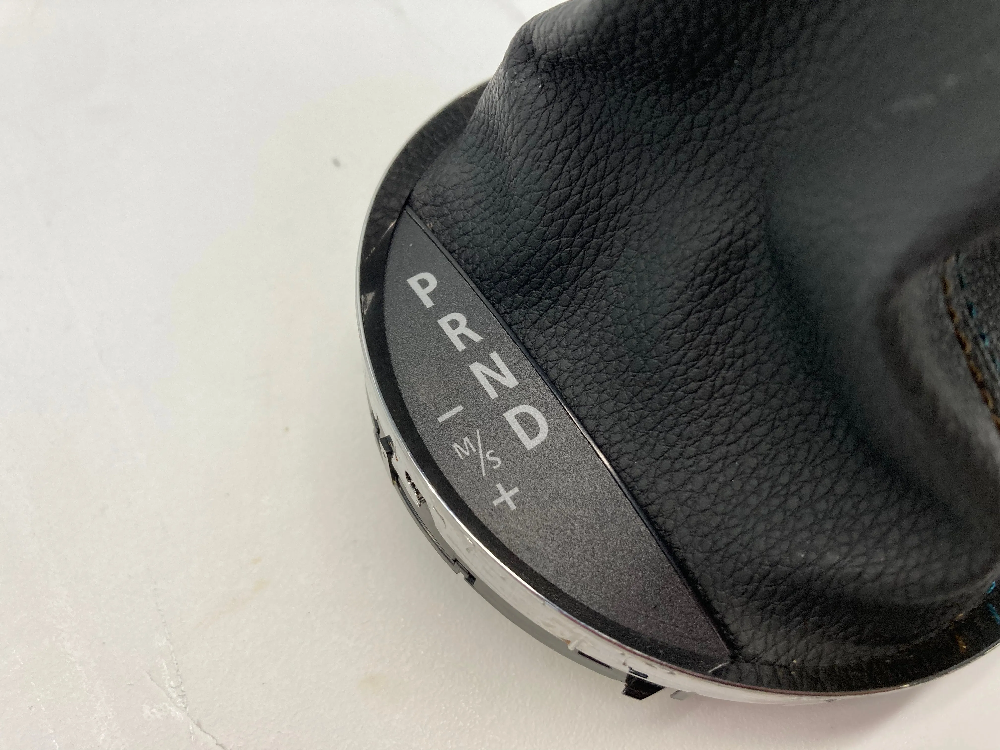 Mini Cooper Bayswater Edition Shift and Brake Boot Black Leather With Blue and Beige Stitching Stitching  Automatic 07-15 R5x 401
