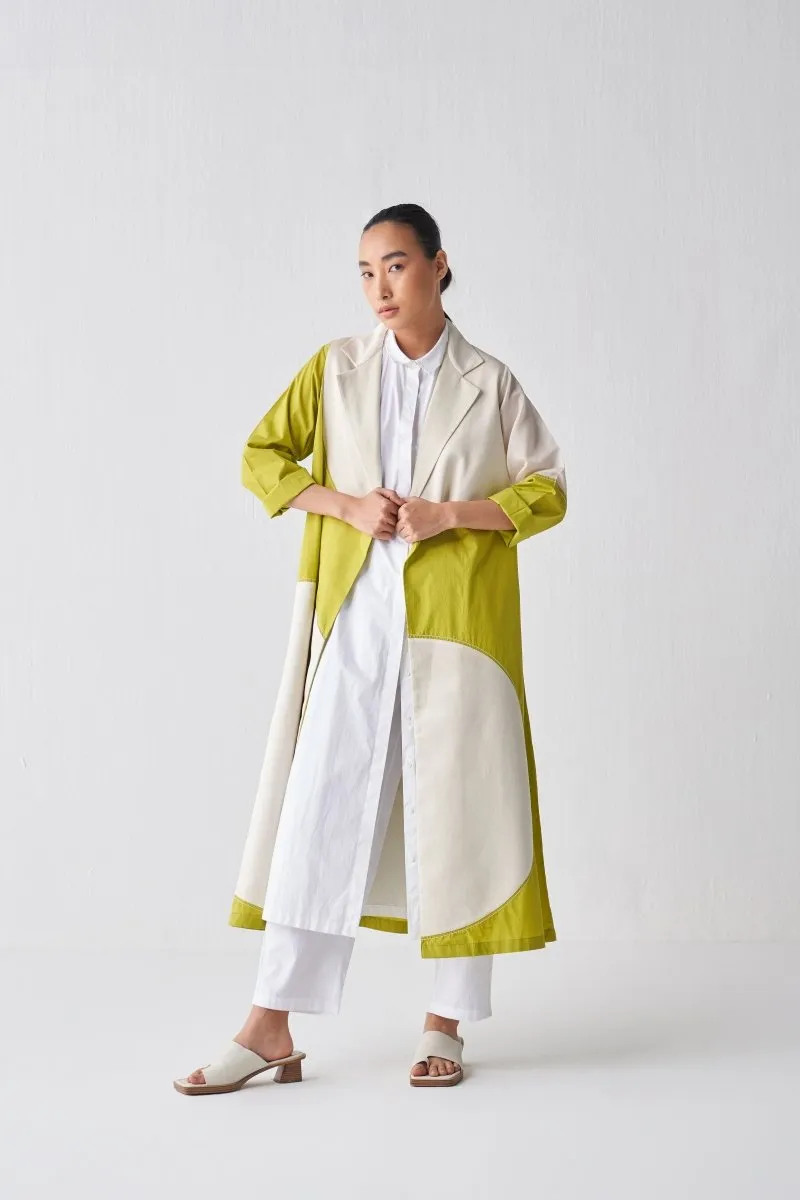 Moon Jacket Co ord - Lime and Ivory