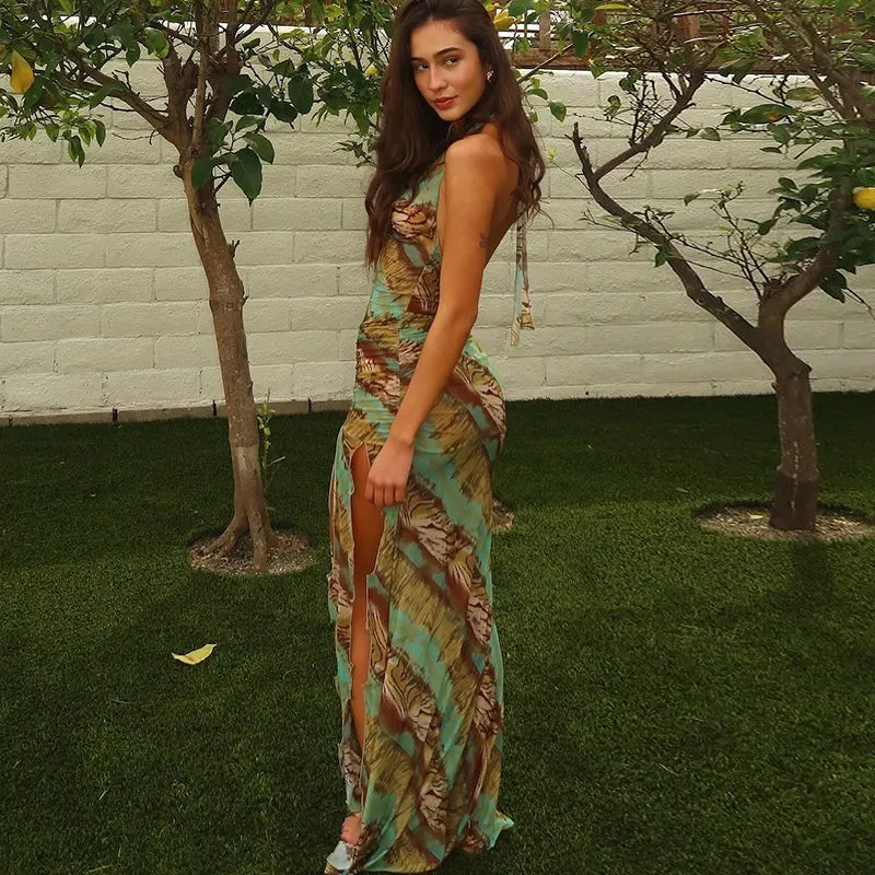 Myonna Slit Maxi Dress