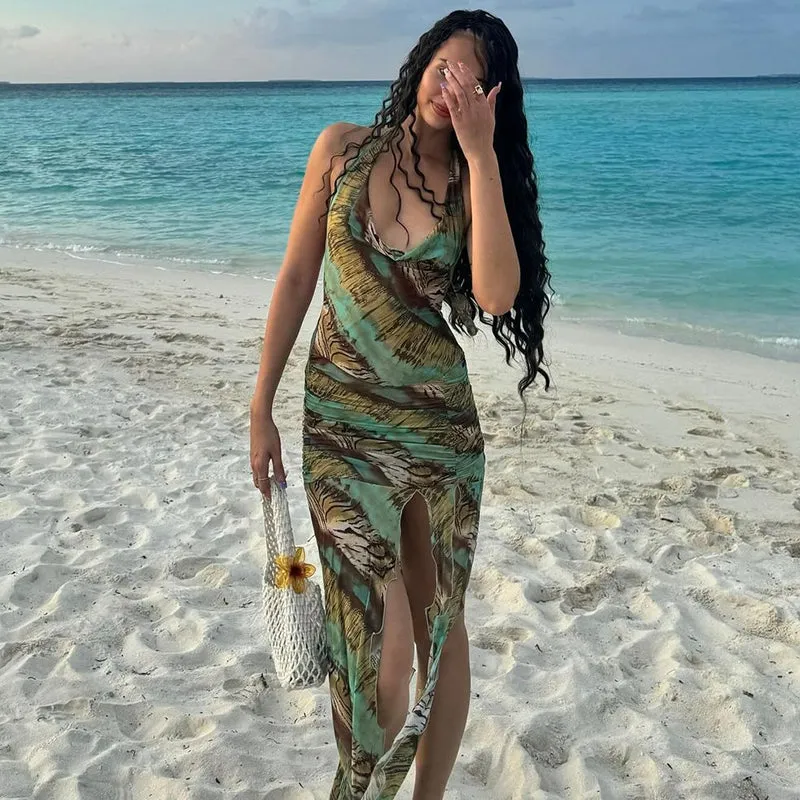 Myonna Slit Maxi Dress