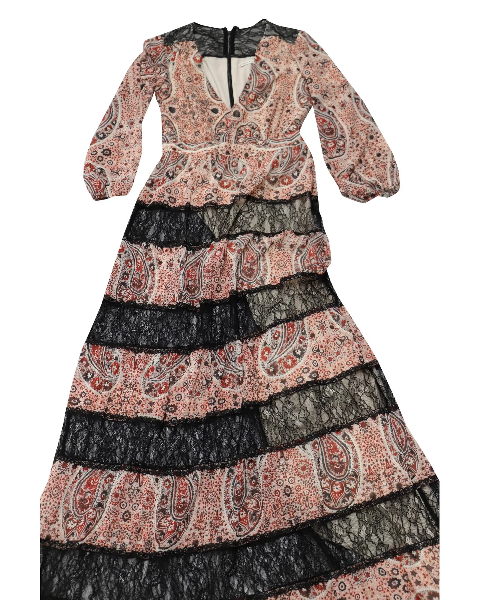 Printed Long Sleeve Maxi Dress