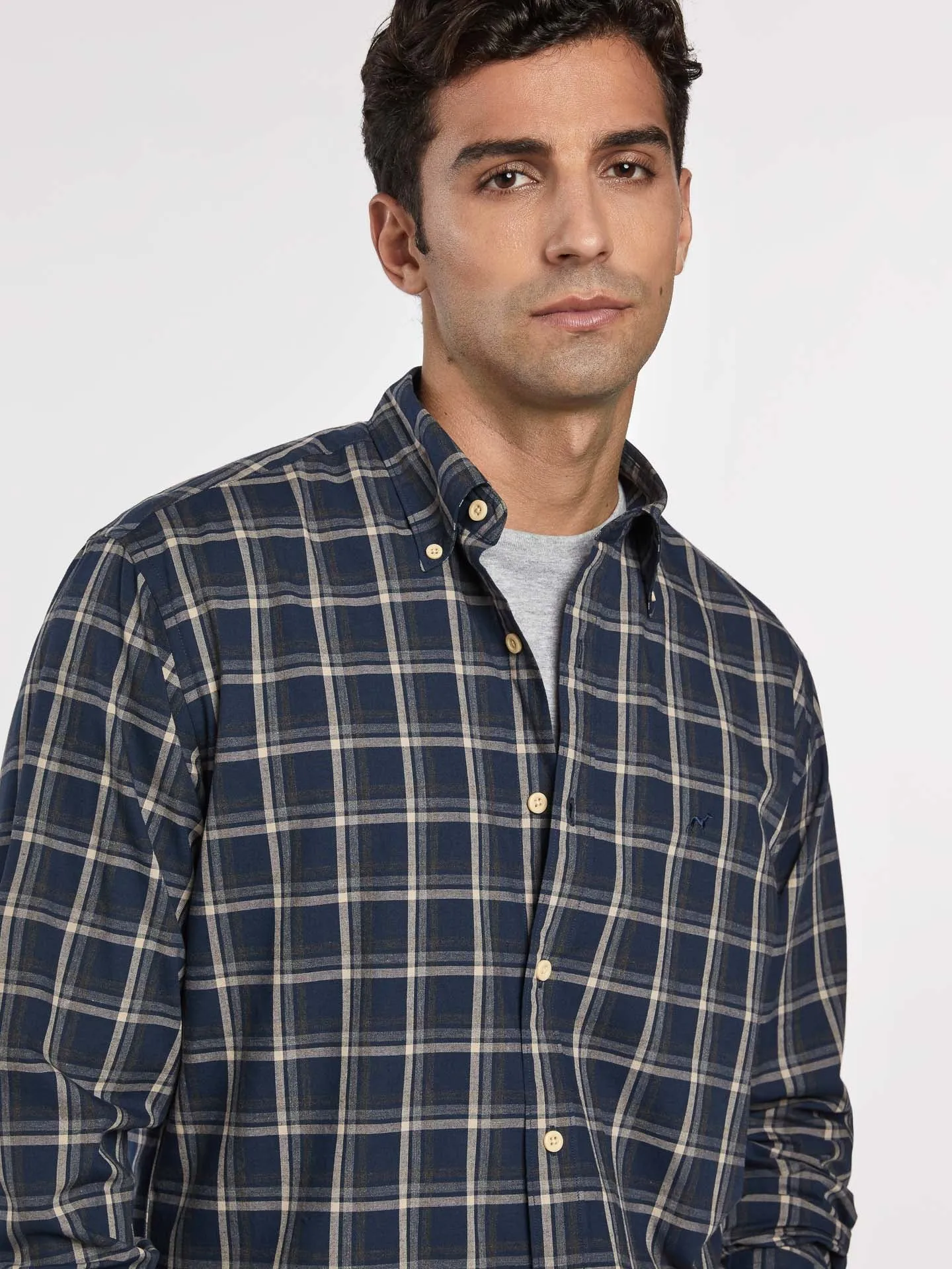 Regular fit casual checks shirt