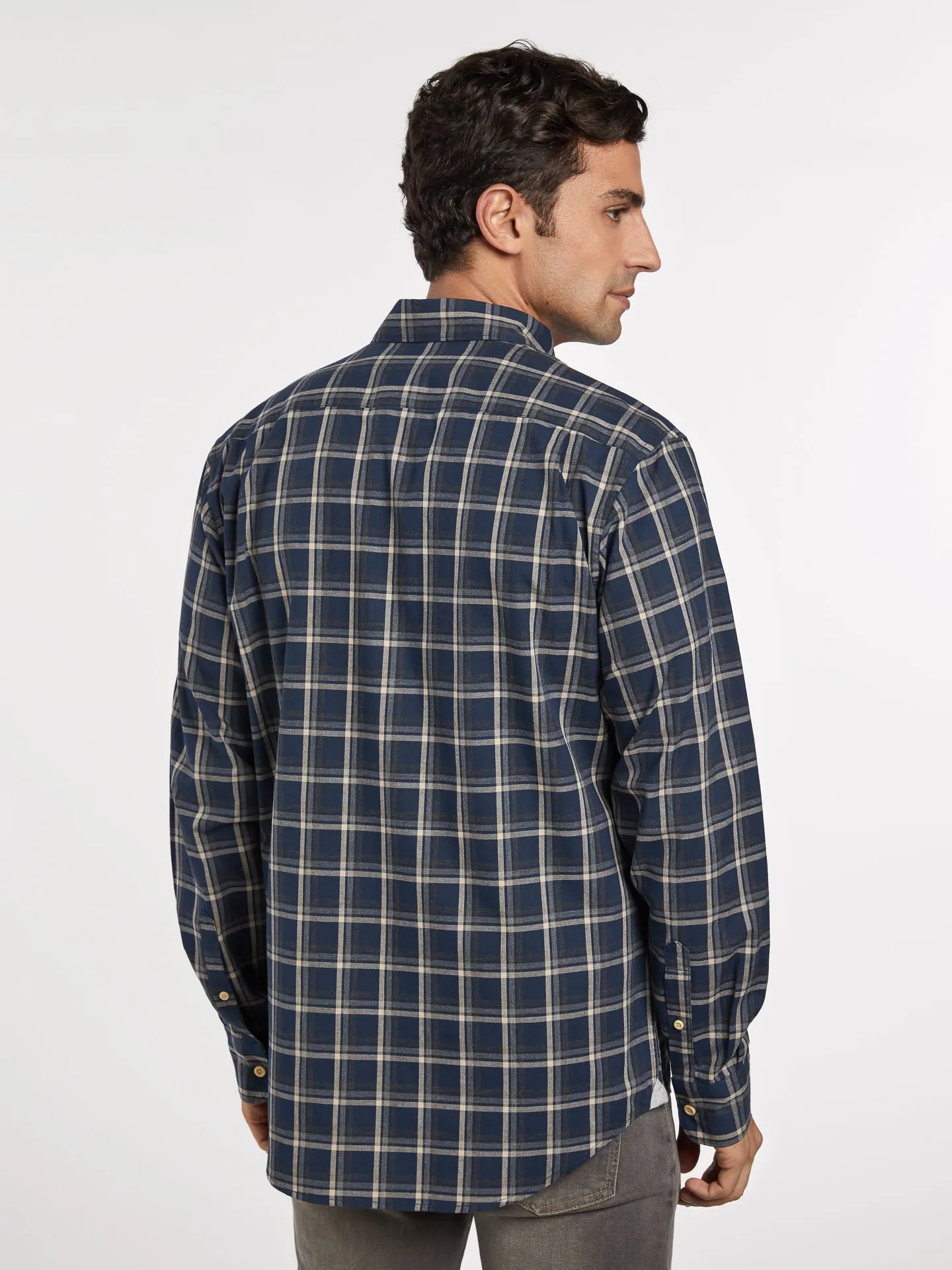 Regular fit casual checks shirt