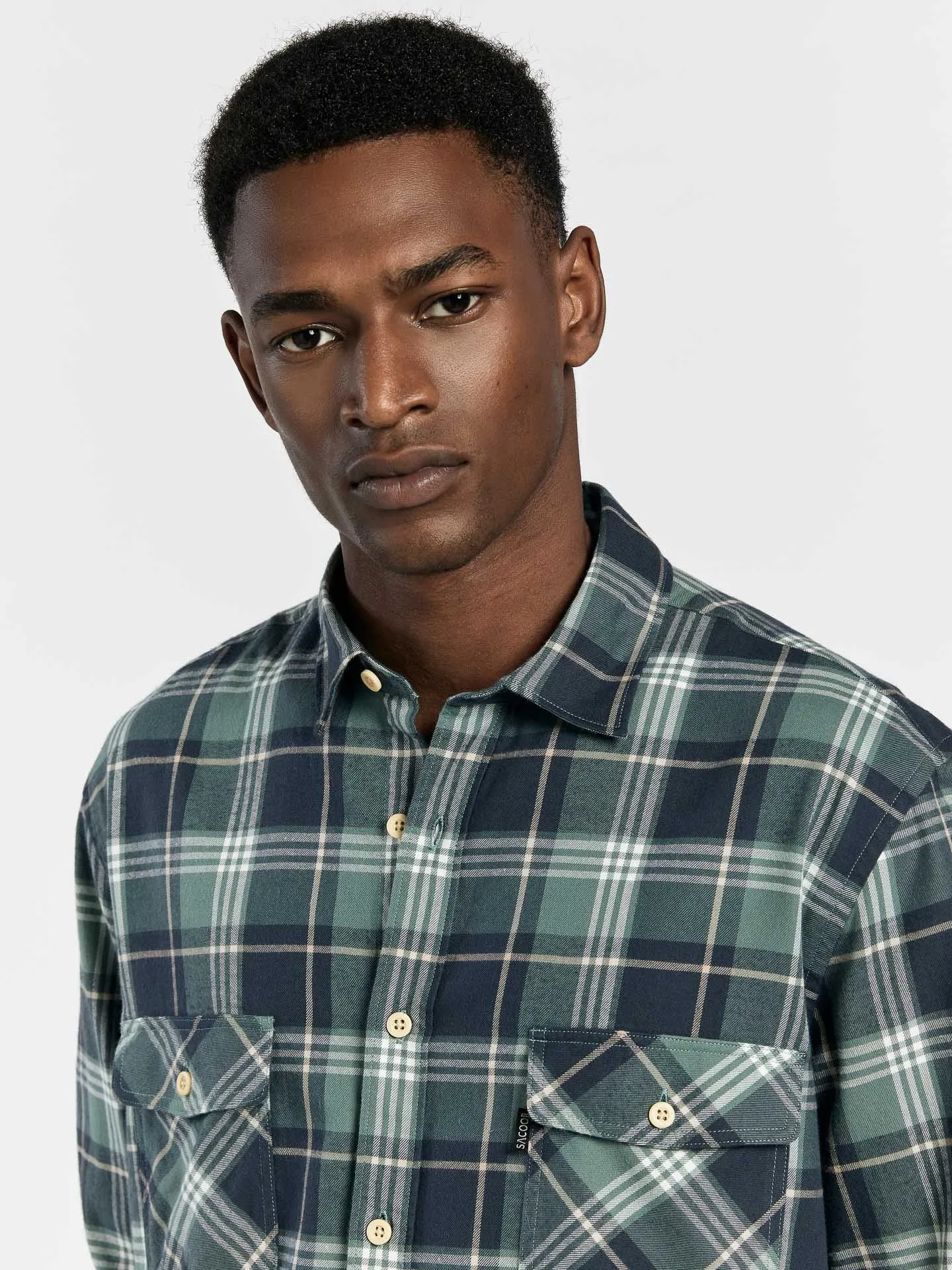 Regular fit flannel shirt