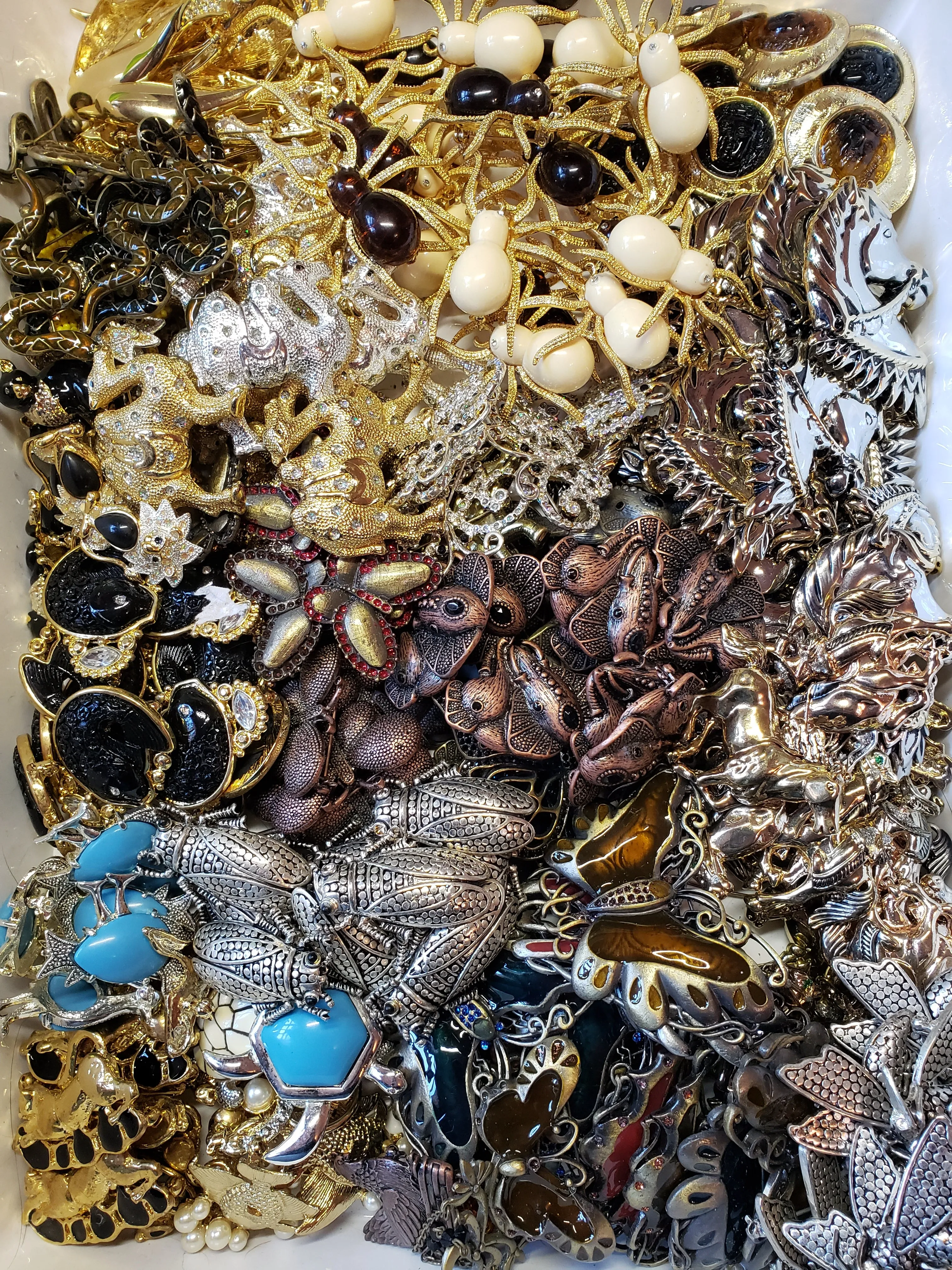 Retro, Vintage Style, Modern, Bling, Brooches(Price is for 10 pieces only)