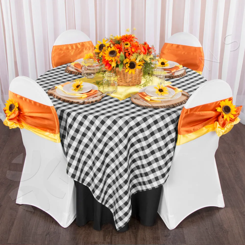 Satin Napkin 20"x20" - Canary Yellow (Bright Yellow)