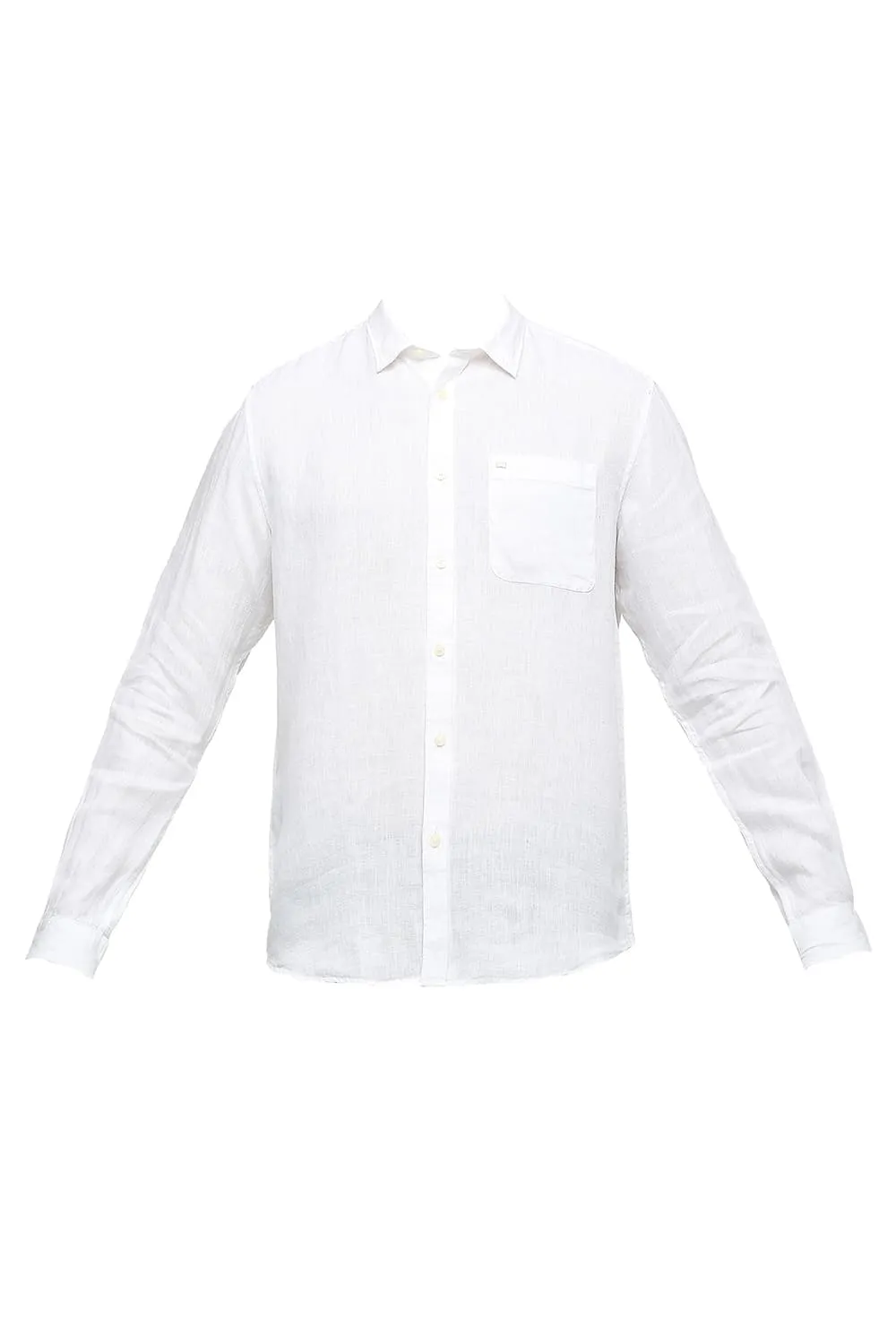 Slim Fit Linen Cotton Checks Shirt