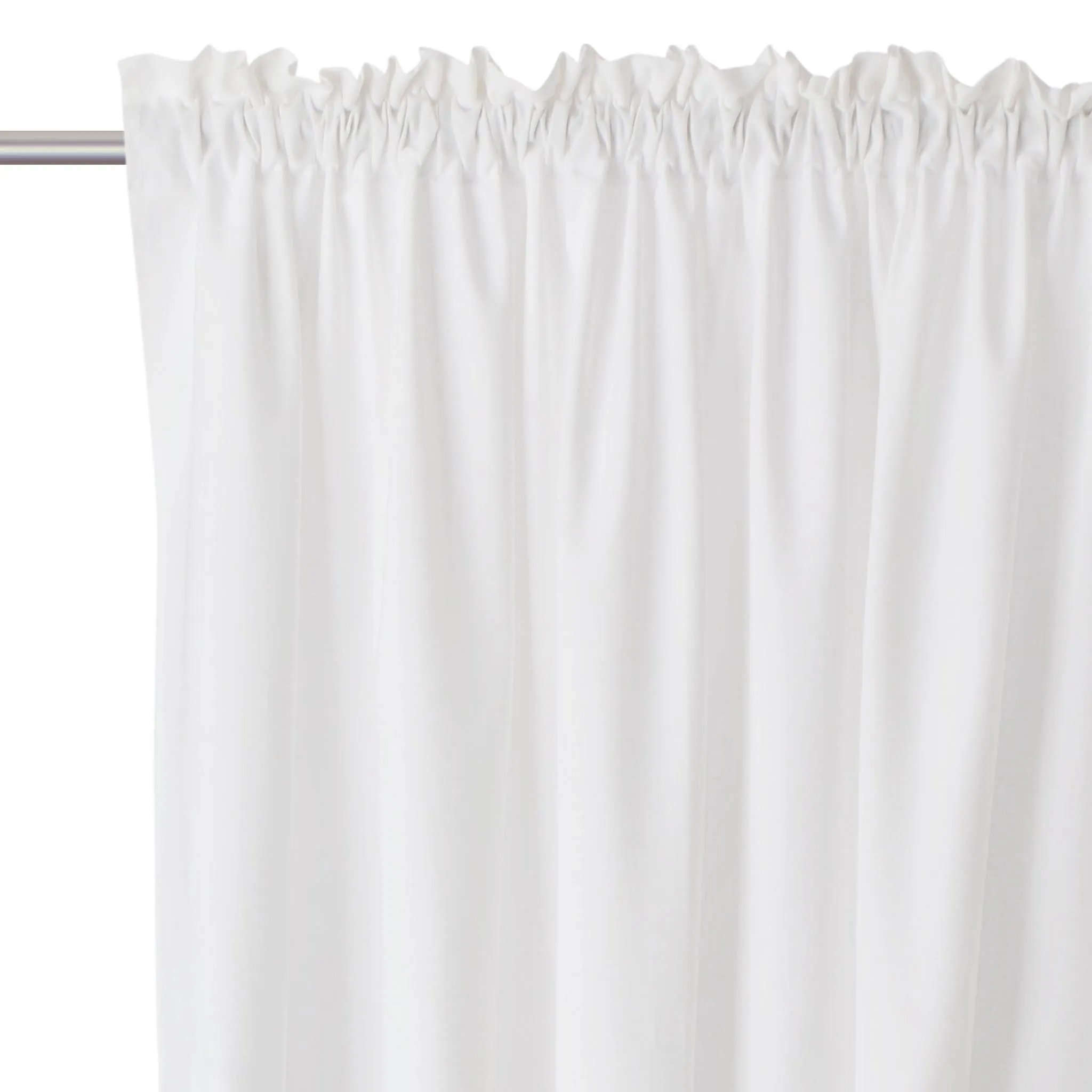 Solana Cotton Curtain (Set of 2) [Natural white]