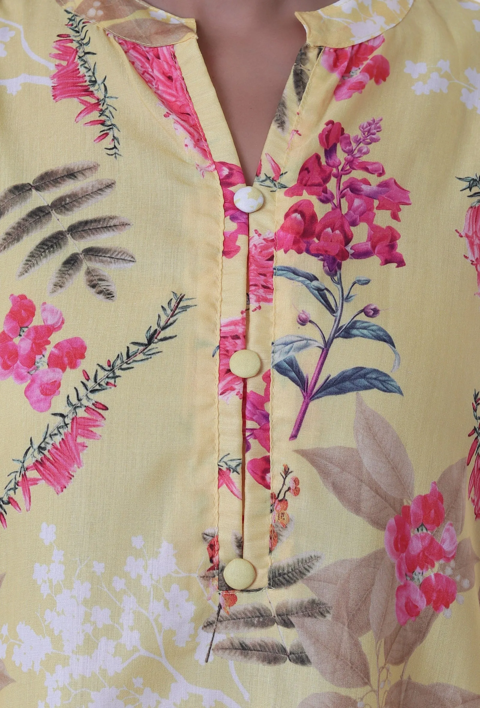Yellow Muslin Co-Ord Set